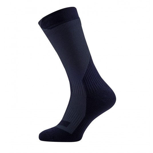SealSkinz Trekking Thick Mid Waterproof Socks Black/Grey