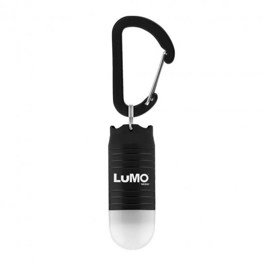 Nebo Lumo LED Key Ring LED Mini Lantern Clip Light with 2 Battery Sets Included 6095 Black