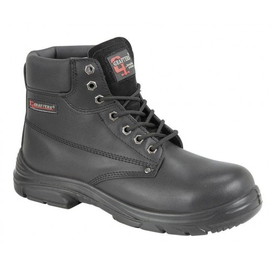 Grafters Wide Fitting 7 Eyelet Safety Boot