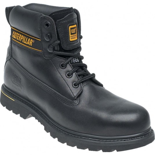Caterpillar CAT Holton SB Lace Up Boots In Black