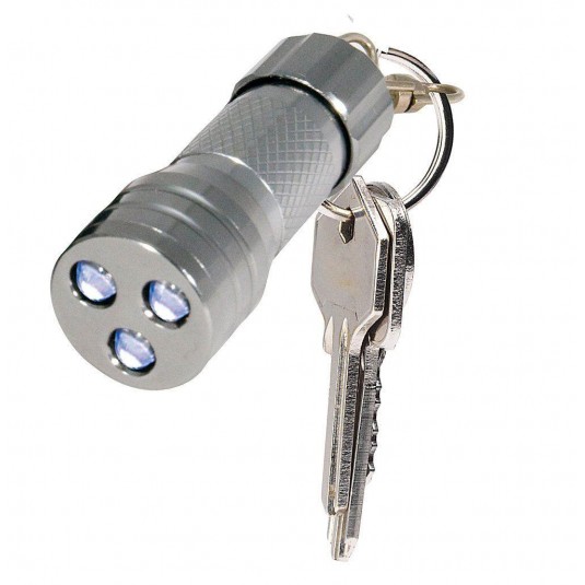 True Utility TU283 3-LED Compact MicroLite Key Ring Torch