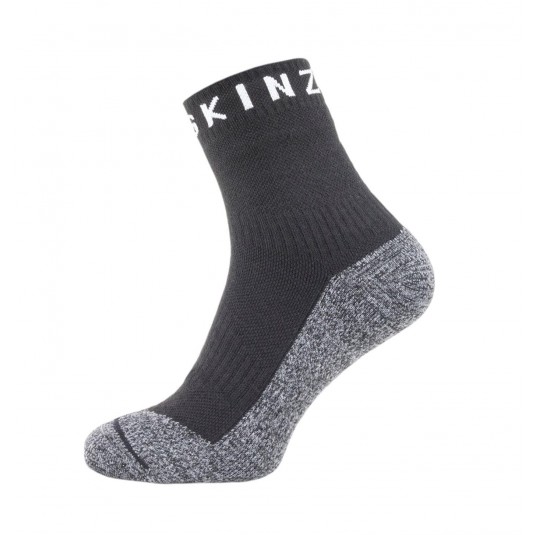 SealSkinz Soft Touch Ankle Length Waterproof Socks Black/Grey/White