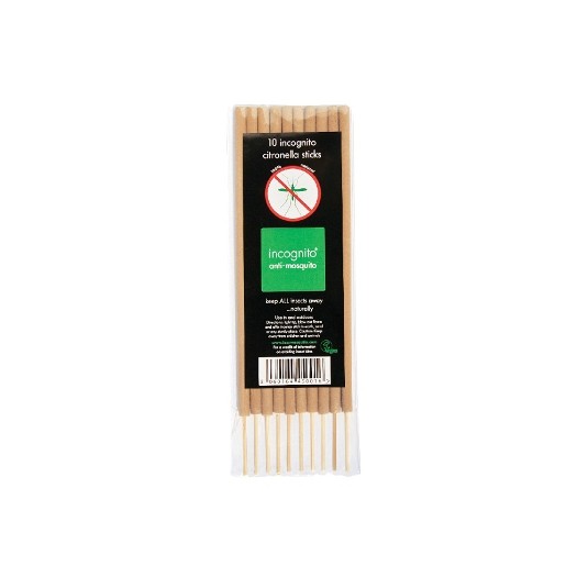 Incognito Outdoor Mosquito Protection Citronella Incense Sticks x 10