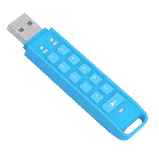 IStorage datAshur 32GB Personal 256-bit USB Flash Drive - Blue