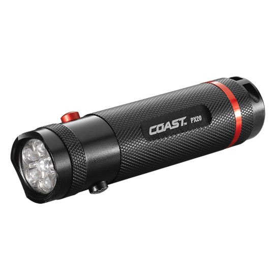 Coast PX20 Dual Colour Red/White LED Torch (125 Lumens)